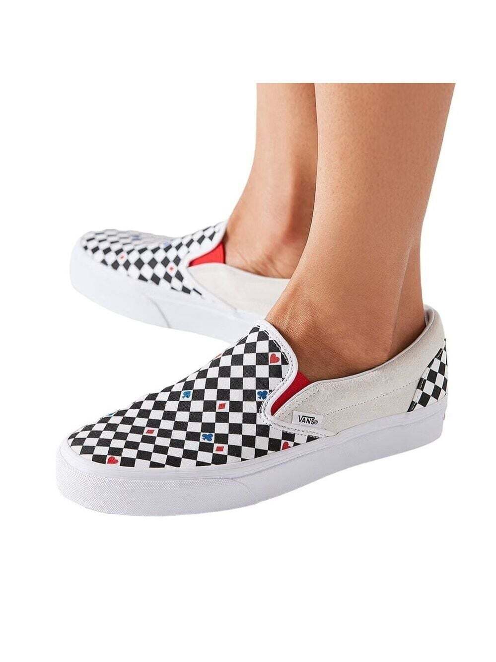 Vans Checkerboard Playing Card Slip On Sneakers Womens 7 Mens 5.5 Rare
